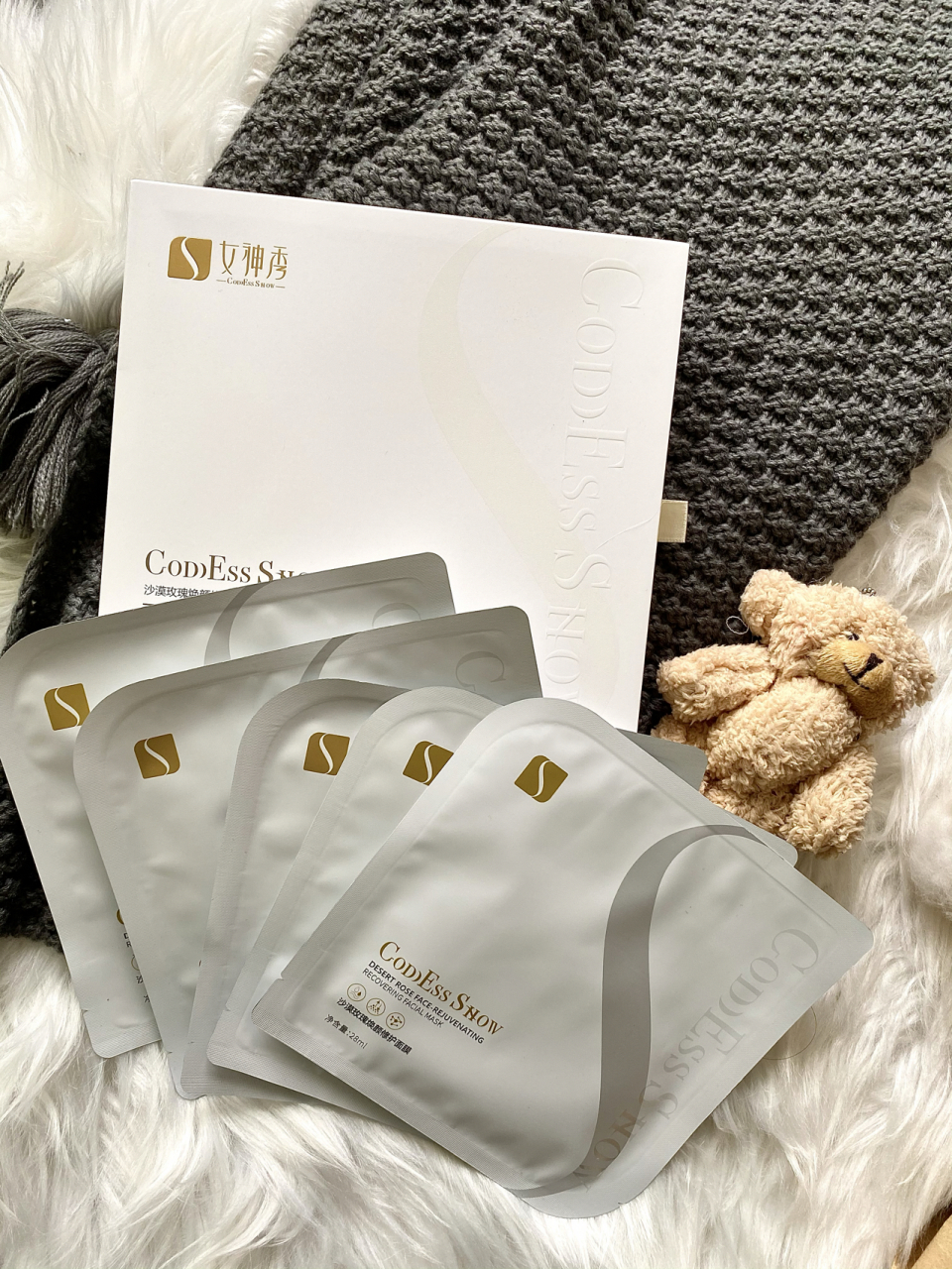 女神秀沙漠玫瑰焕颜修护面膜|抗老第一步 女神级别的产品来啦!