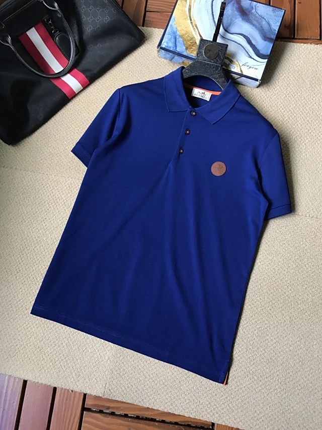 爱马仕herme*,2020ss,春夏新款,男士翻领短袖t恤 简洁干净,好面料