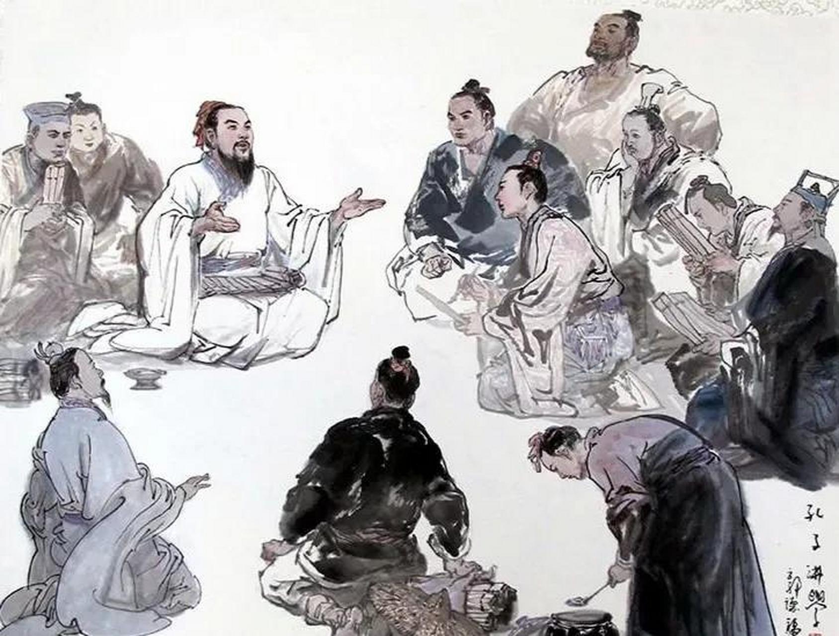 "学生们有些不解,孔子怎么给仲弓这么高的评价呢?