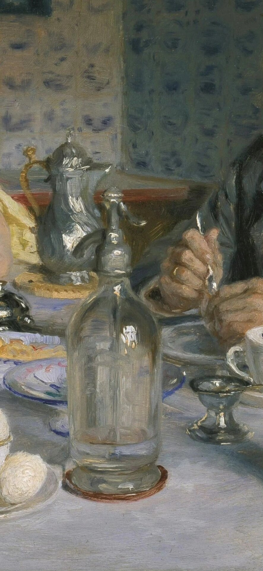 松动的笔触,轻松的〈午餐气氛〉,氛围感绝了