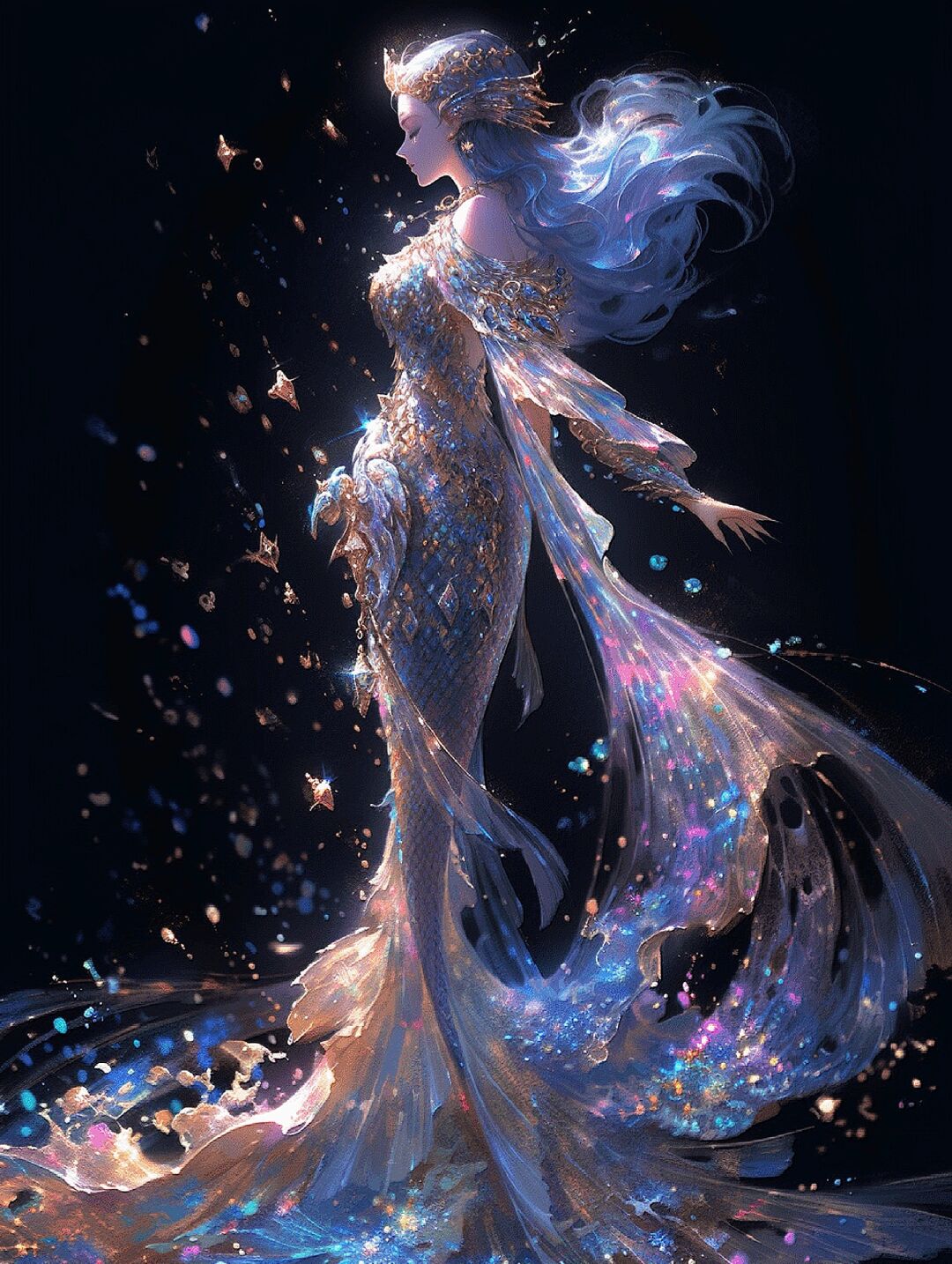 曾经有一个古老的传说,讲述着一种半人半鱼的美丽生物