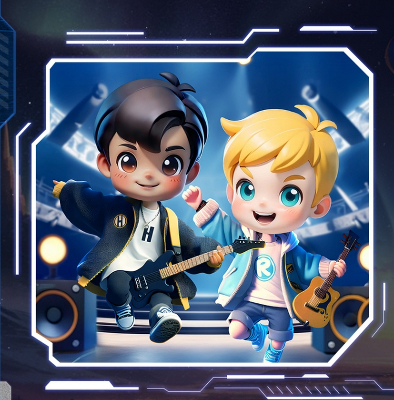 那么如果国民ip遇到ai先锋,海尔兄弟会有怎样不一样的形象呢?