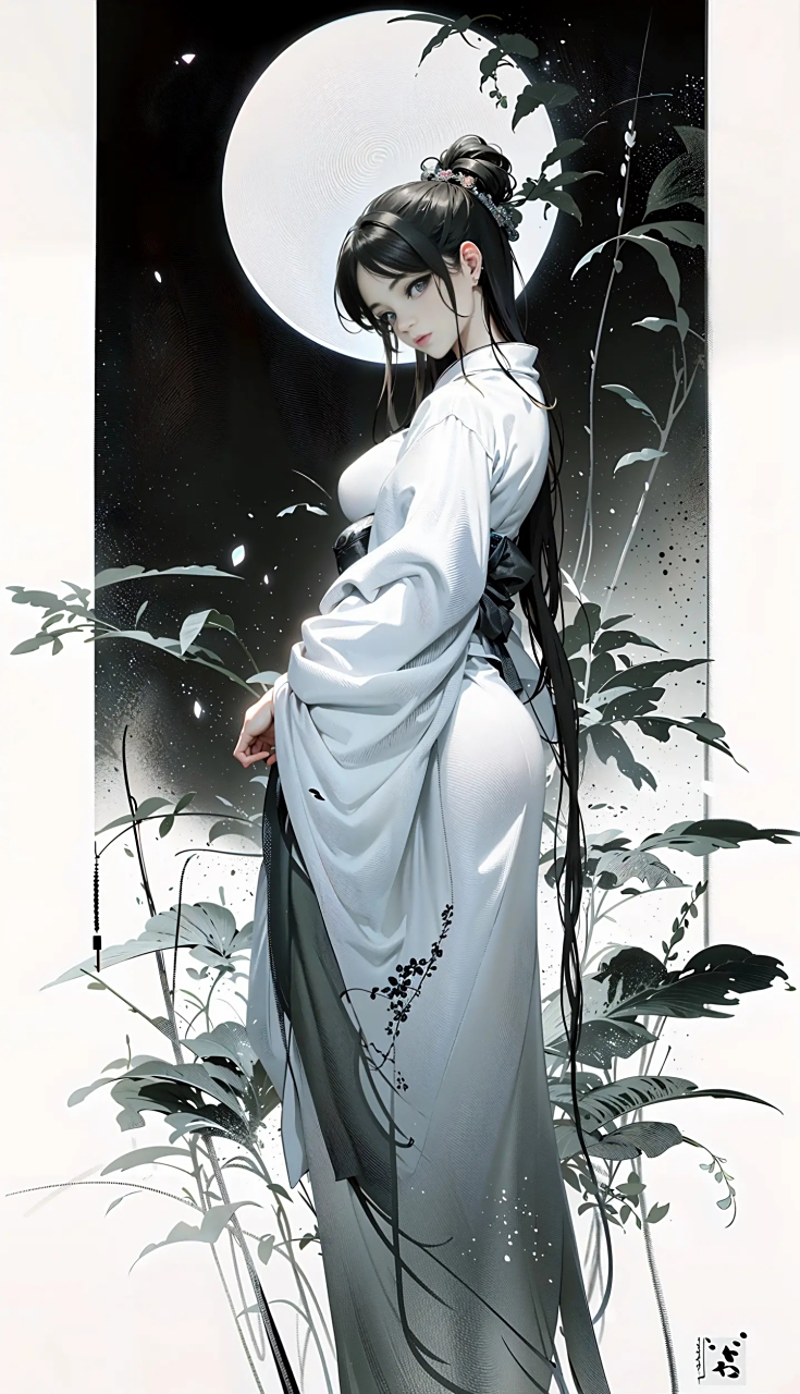 水墨丹青#唯美古风壁纸 #二次元美图壁纸大全 #ai绘画 #古风