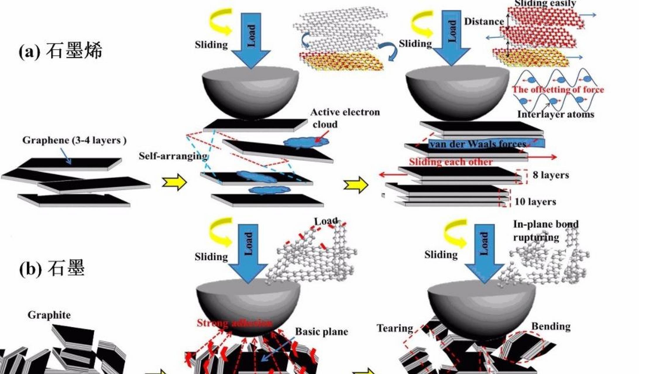 石墨烯與潤滑油分子相互作用的分子動力學 石墨烯是一種新興材料