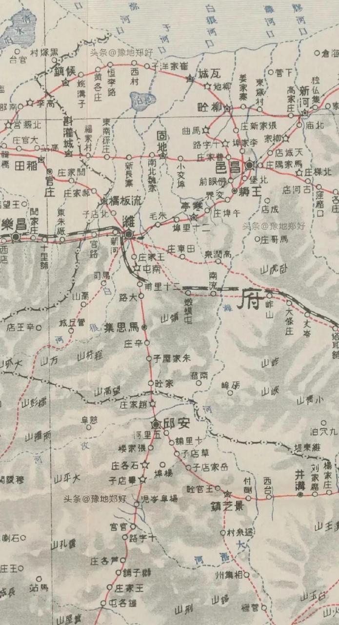 老潍县地图图片