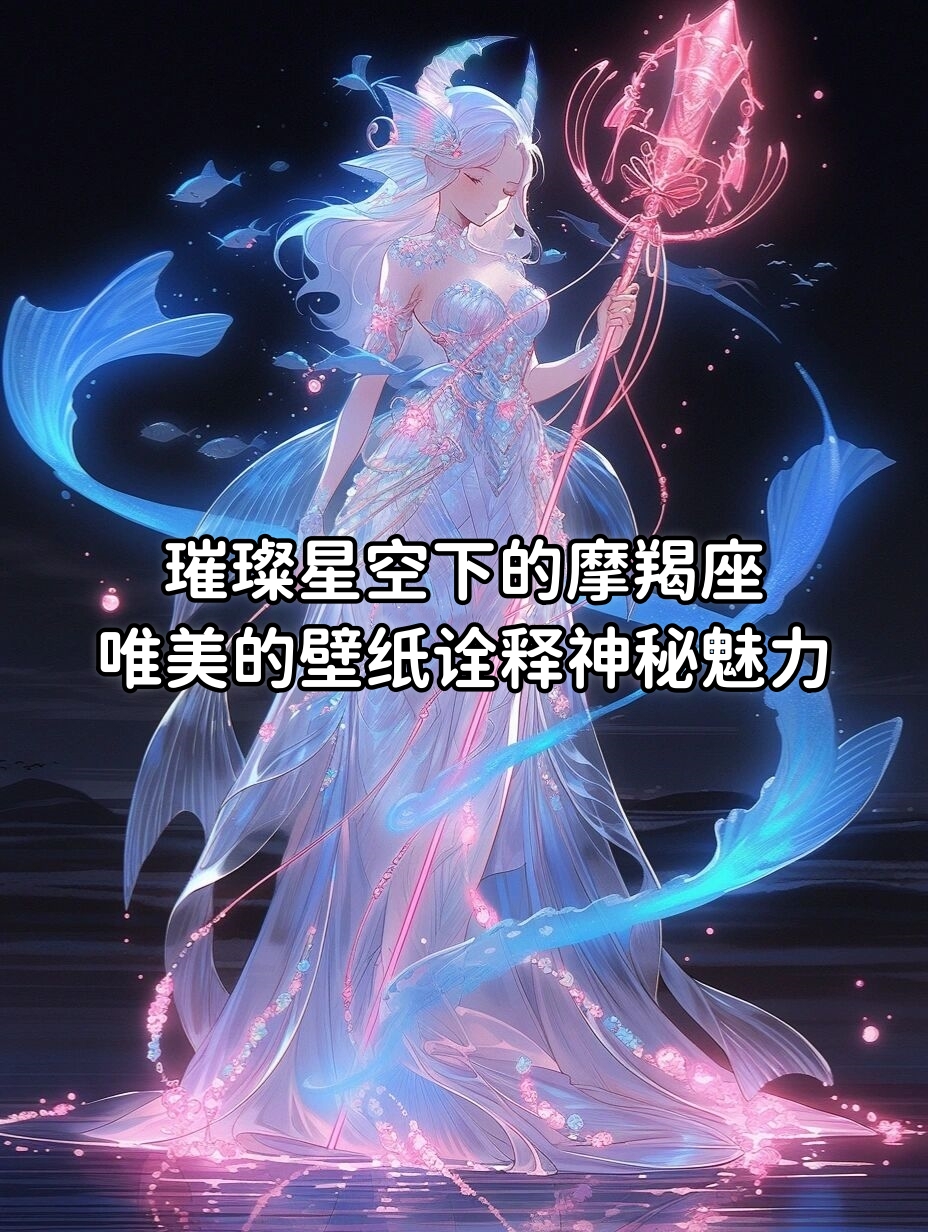 璀璨星空下的摩羯座唯美的壁纸诠释神秘魅力
