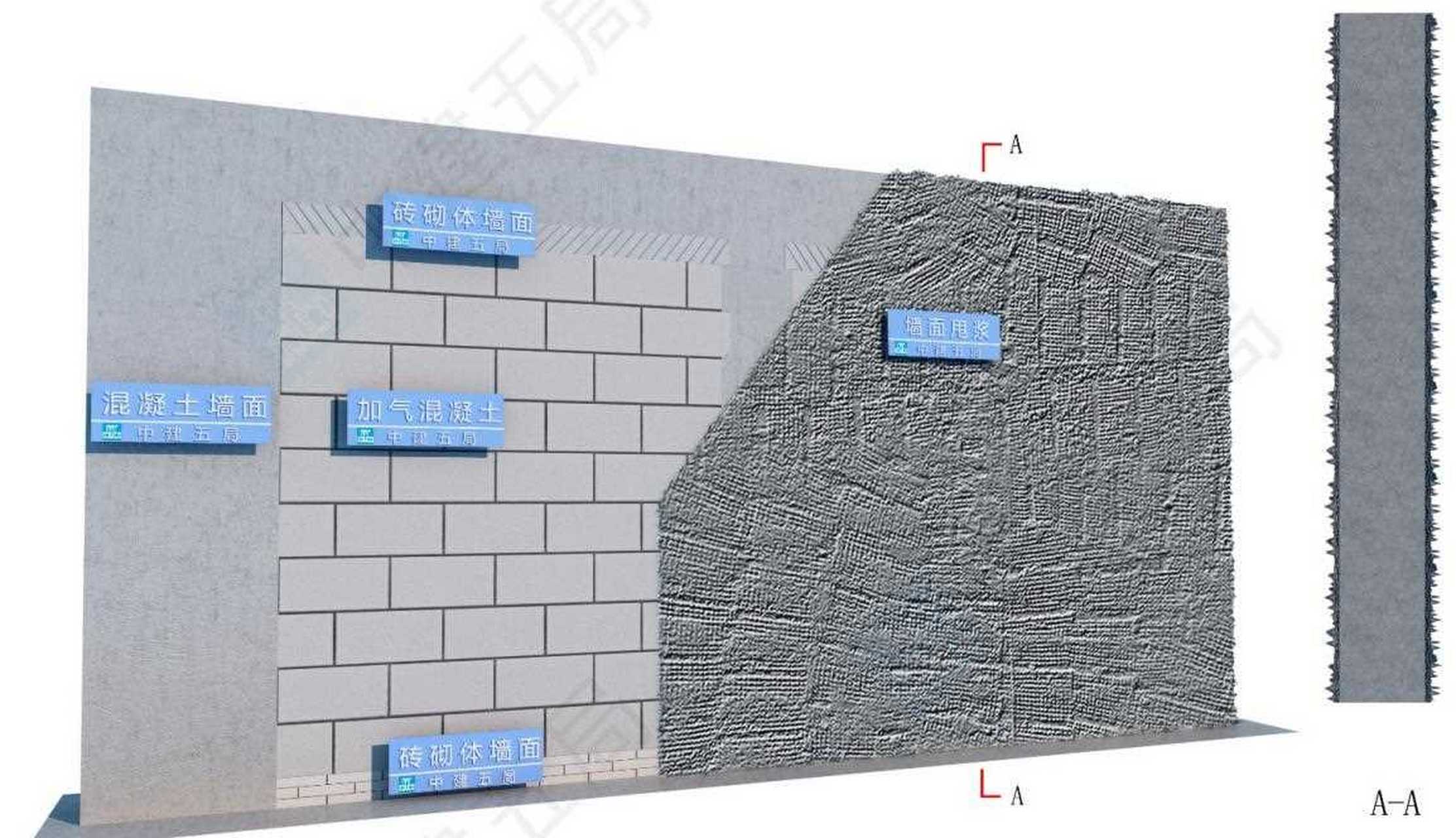 [白眼] 3.砖墙面甩浆前,灰缝填塞密实,浮灰清洗干净. 4.