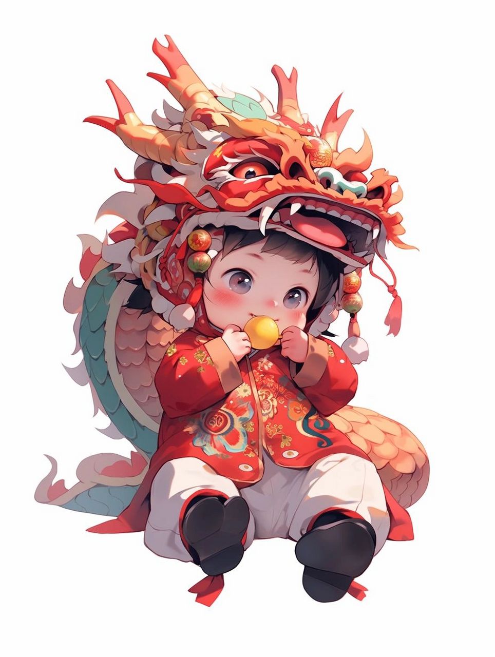 新年小奶龙:萌翻全场的可爱神兽  欢腾龙年,龙宝降临