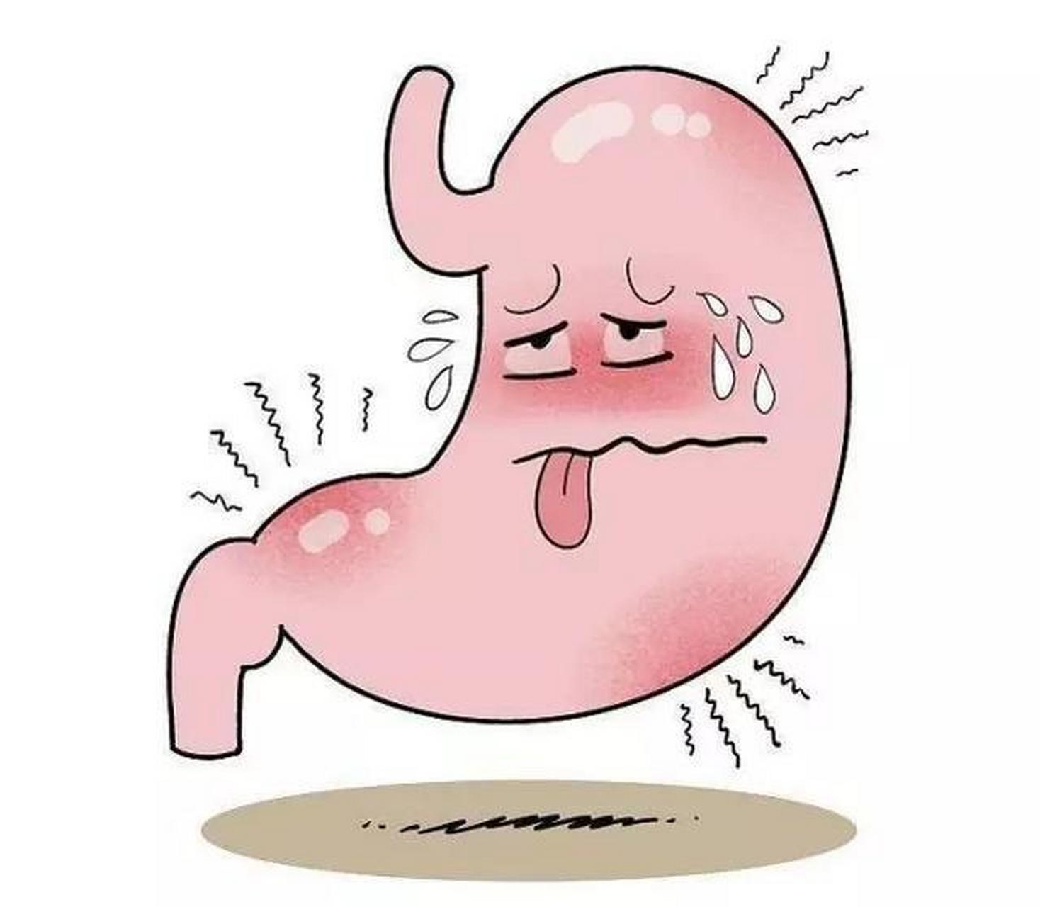胃疼卡通 可爱图片