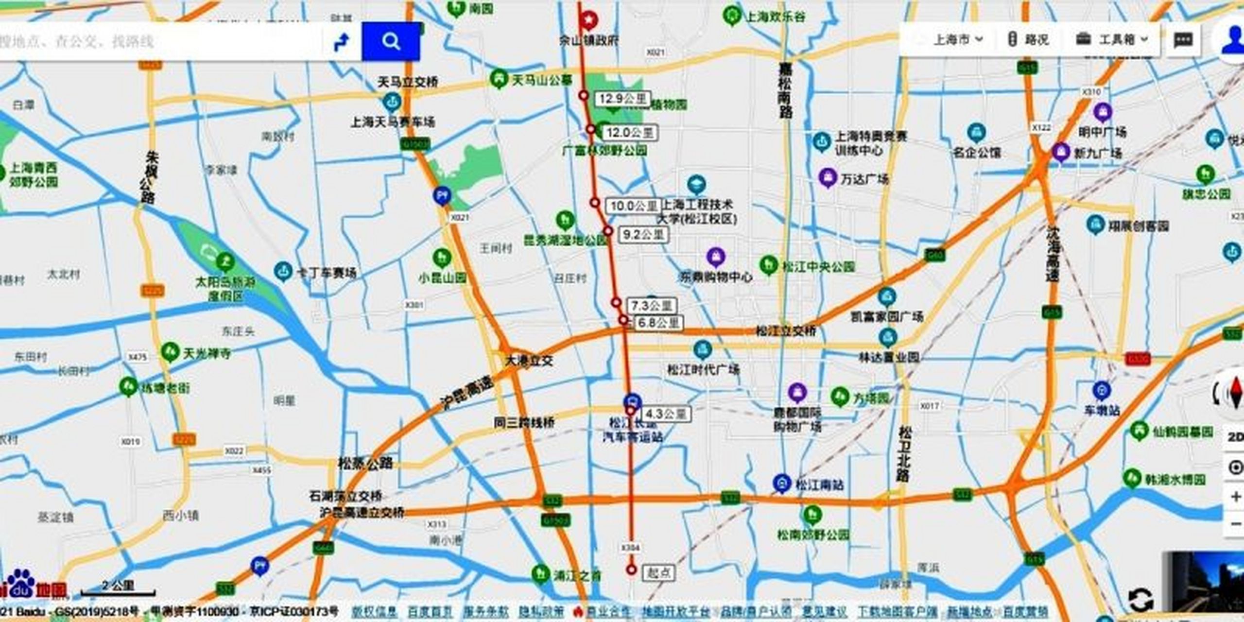 松江有轨电车线路图图片