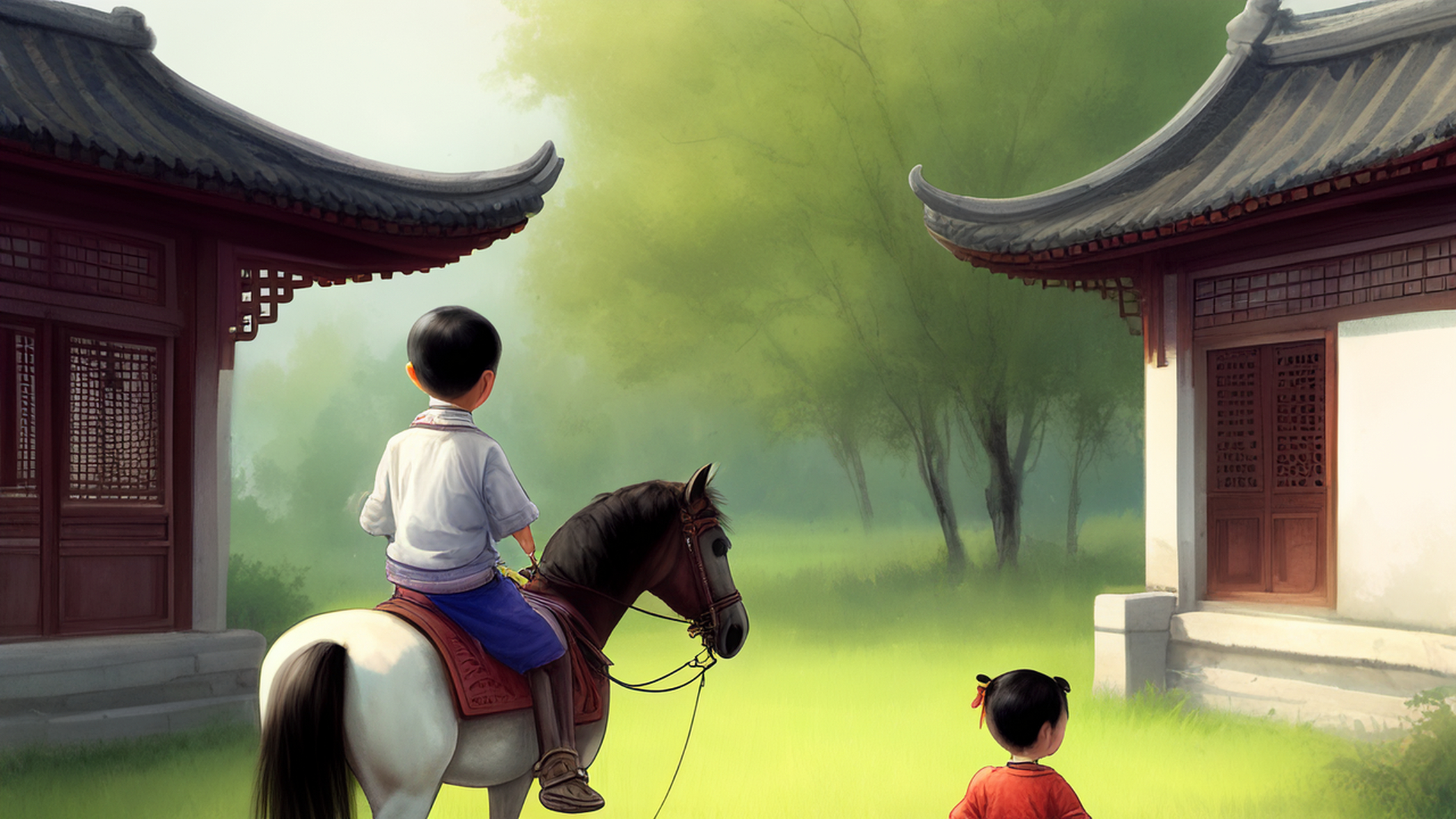 少年骑马入咸阳. . 风光流转浑如昨. .