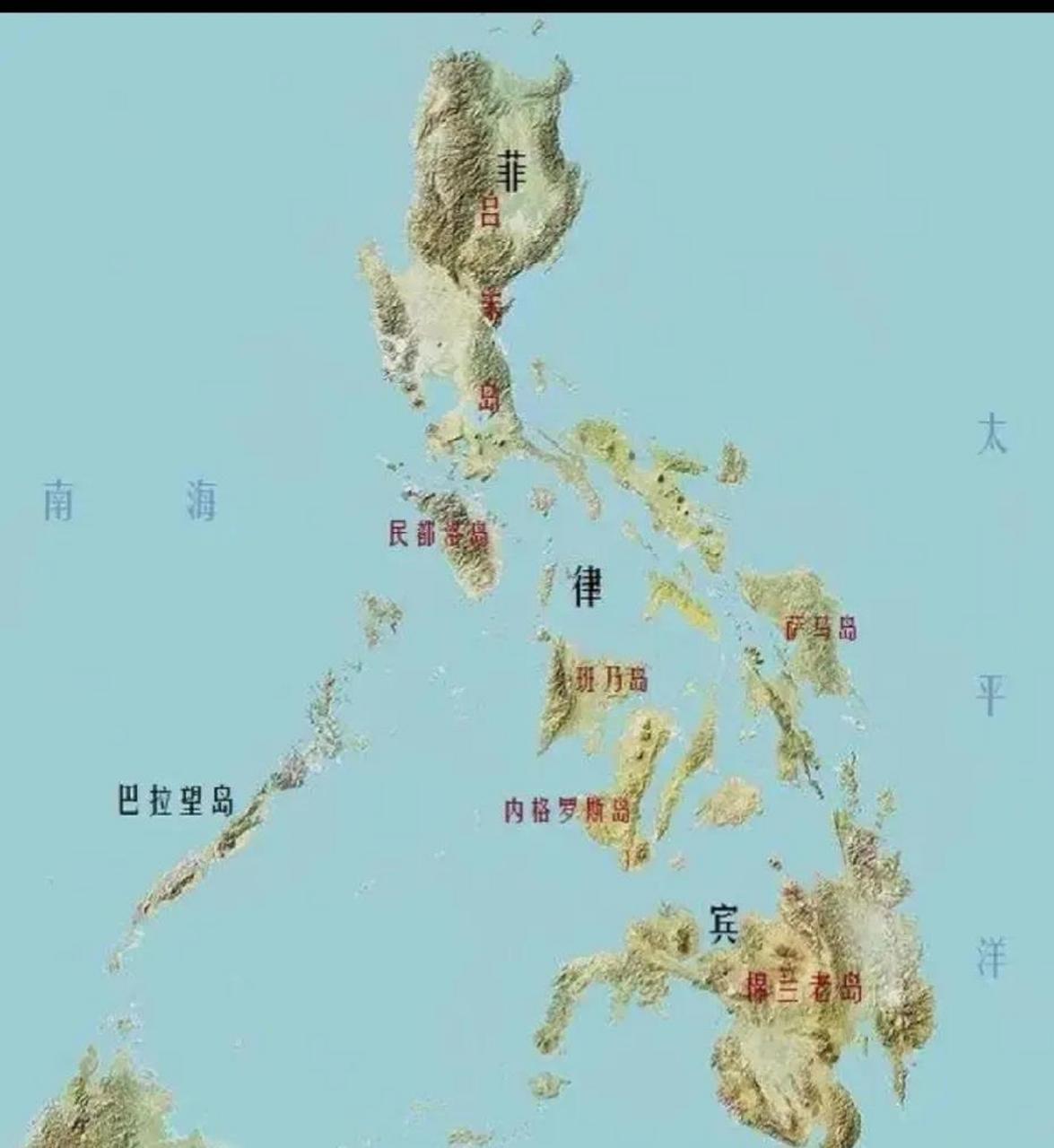 巴拉望岛位于菲律宾群岛西部,面积为1.17万平方千米.