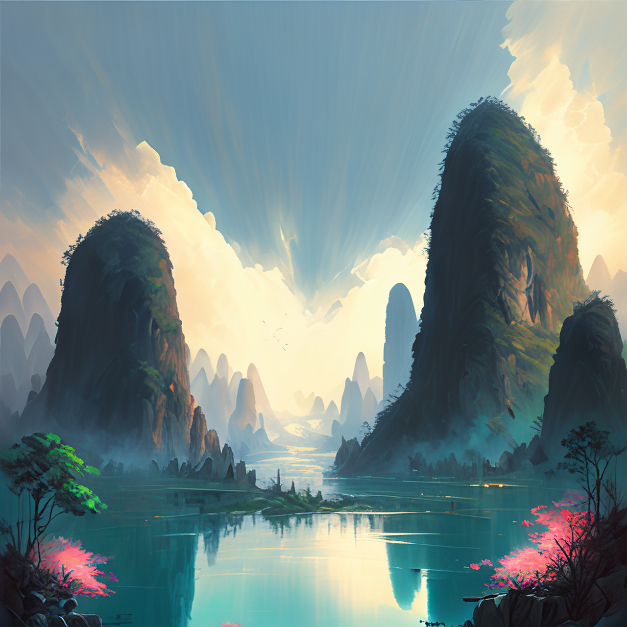 百度ai绘图黑科技#壁纸,微视图,古风绘画,中国风,描绘古诗词,古典 ..