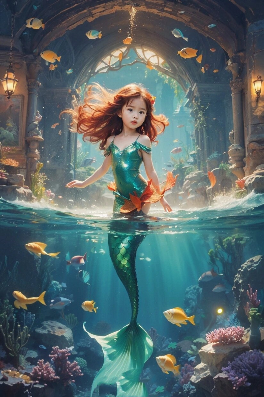 天啊这才是真正的小美人鱼‍吧!