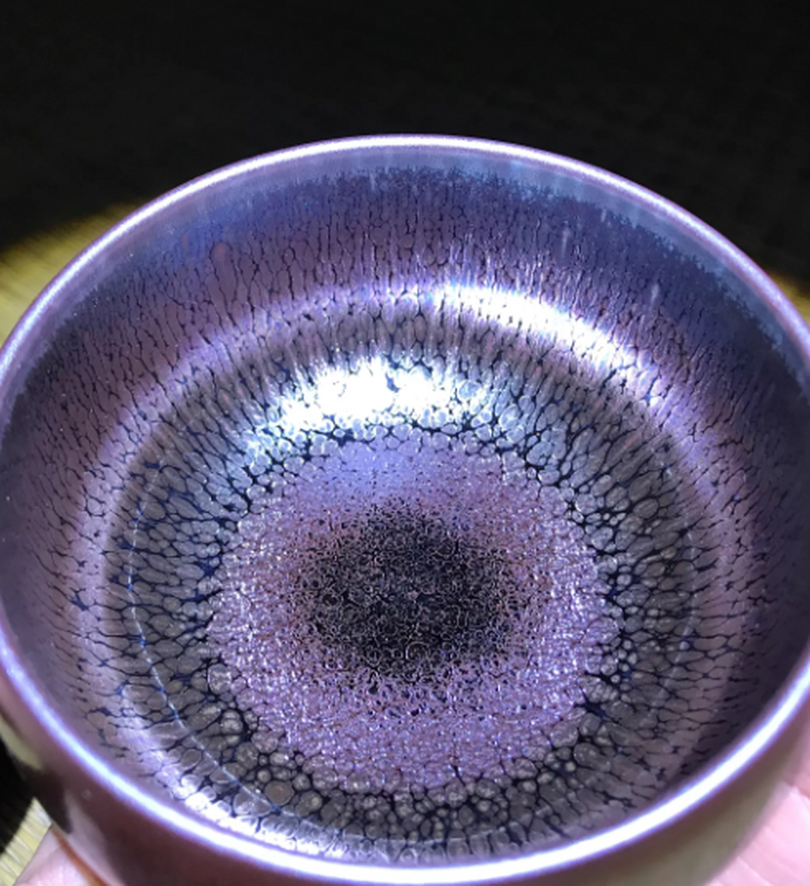 收藏#彩色油滴建盏