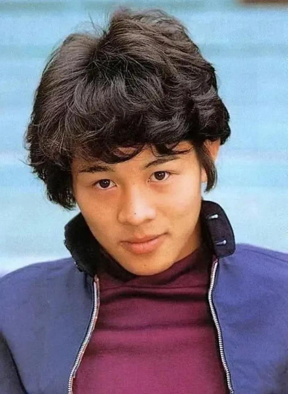 年轻时的李连杰青涩阳光,俊朗帅气,这一头浓密的头发让人羡慕.