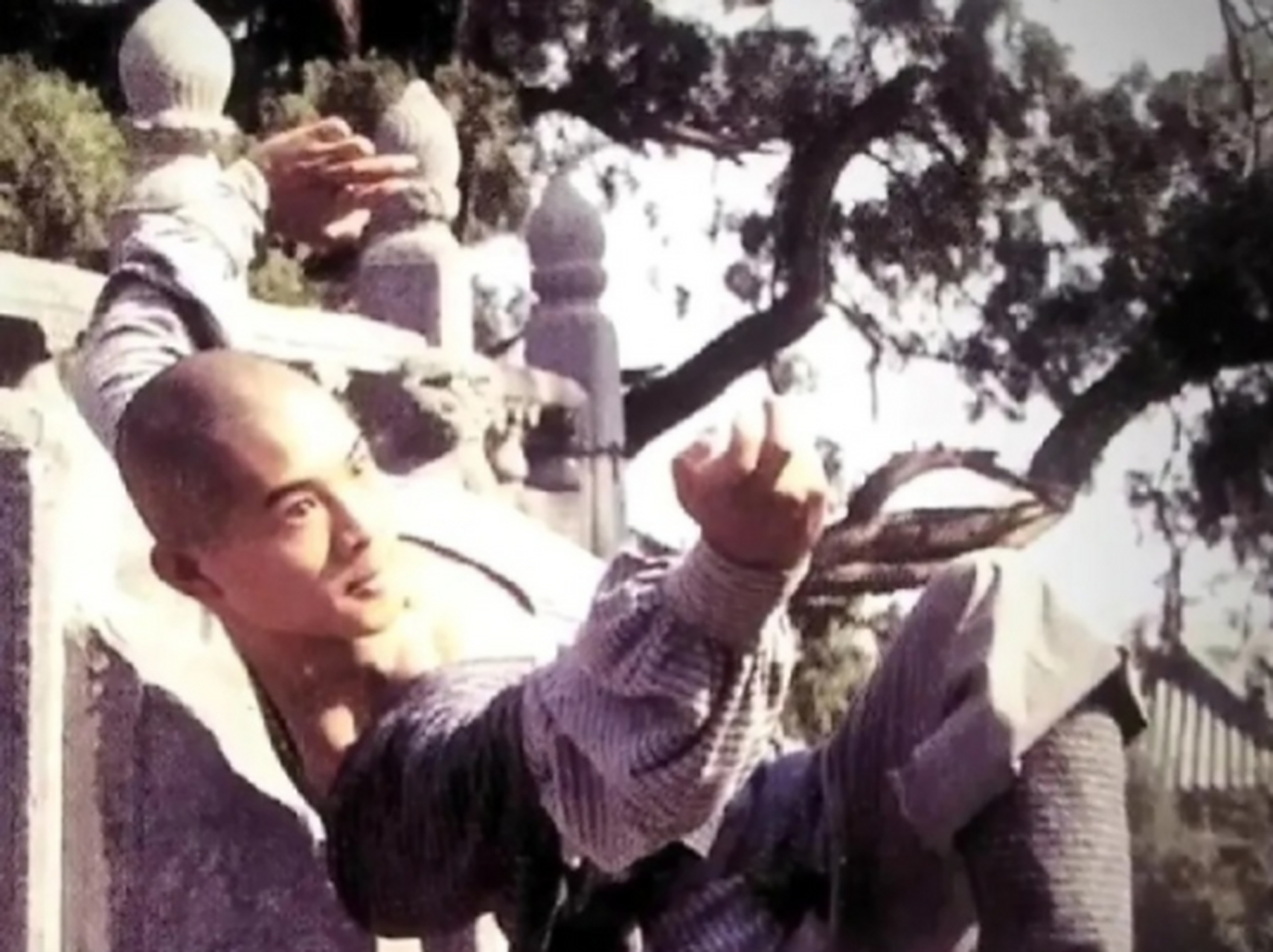 单看李连杰这张照片很帅,其实这张照片真正长这样[二哈]