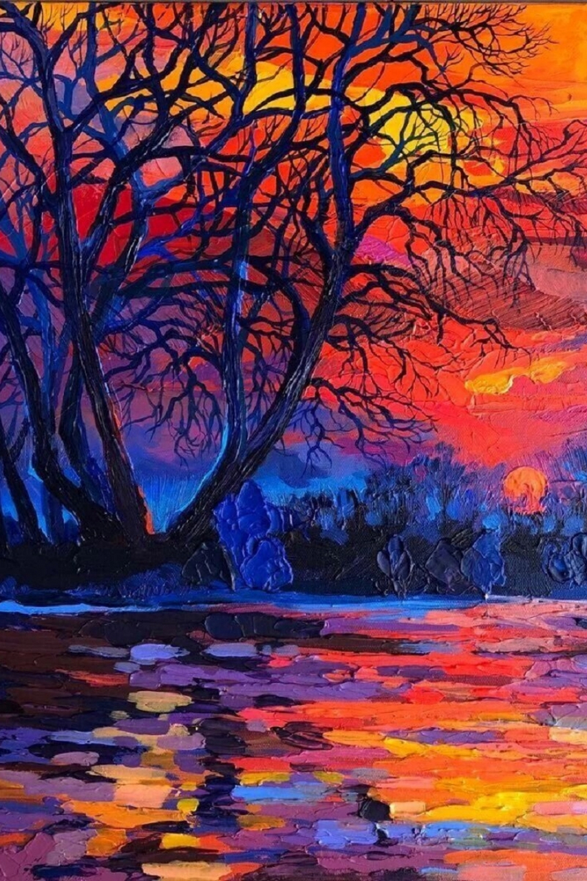 每天认识一幅世界名画—色彩油画  比利时艺术家anastasia trusova