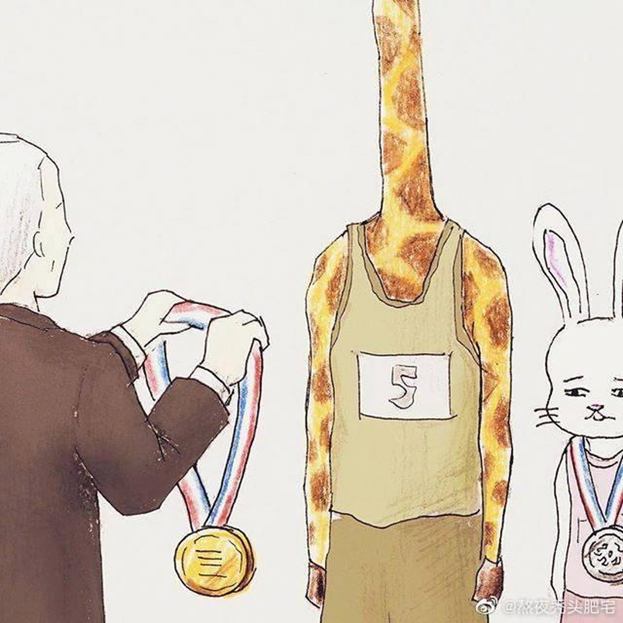 长颈鹿生活中的烦恼……[捂脸]