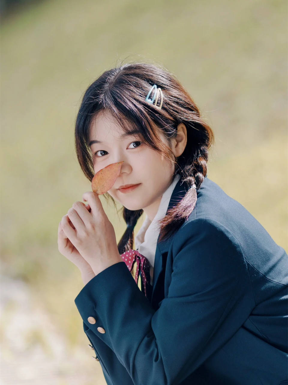 初秋在公园拍一组jk写真  【初秋公园jk写真,少女心爆棚!