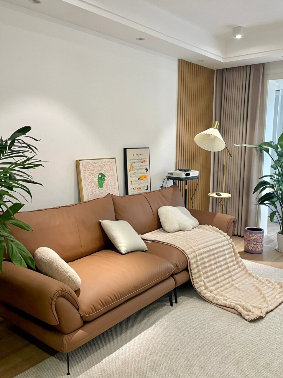 原木风就不能选棕色的沙发了?