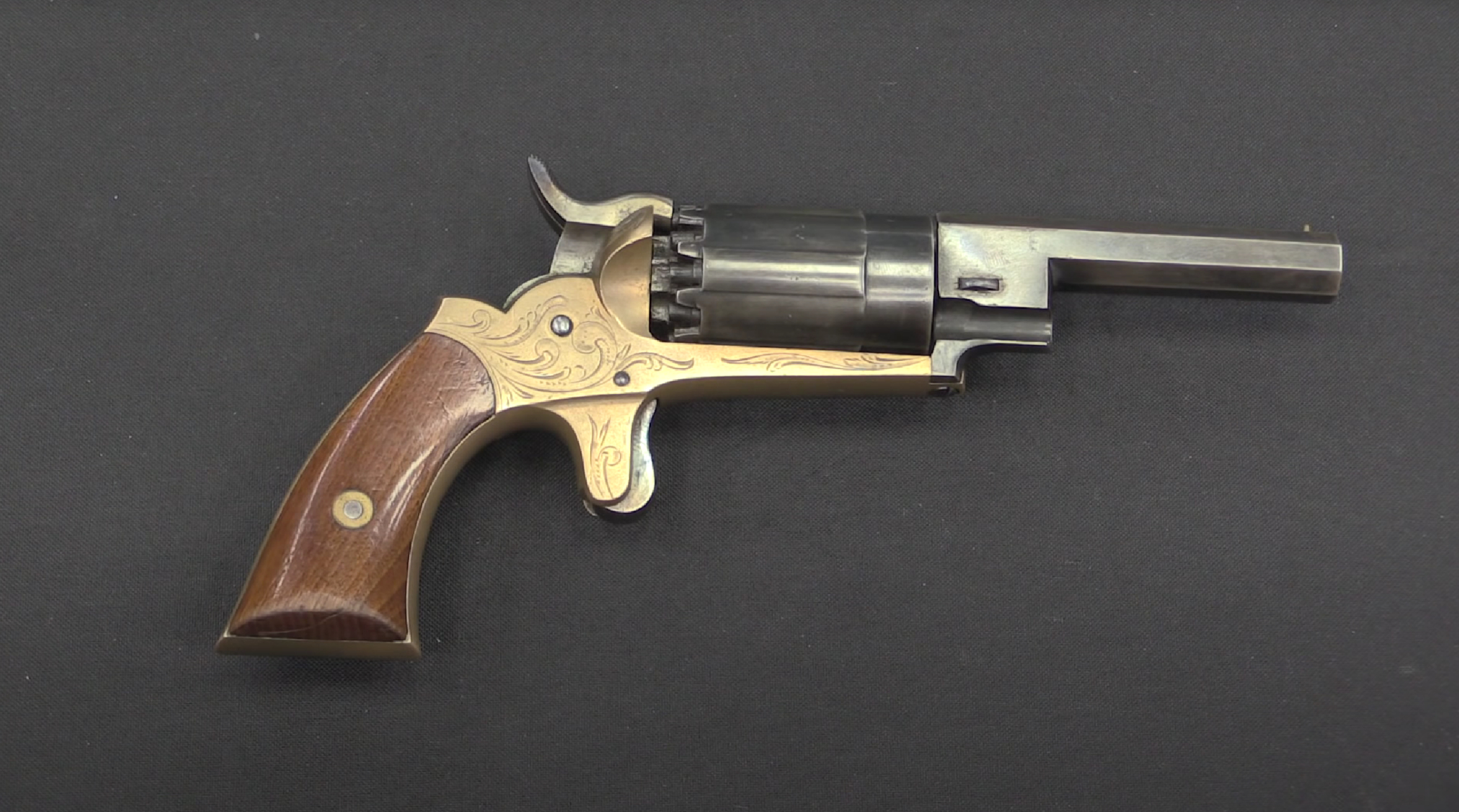 美国沃尔奇双发左轮手枪,1860年代袖珍型,隐藏便携!