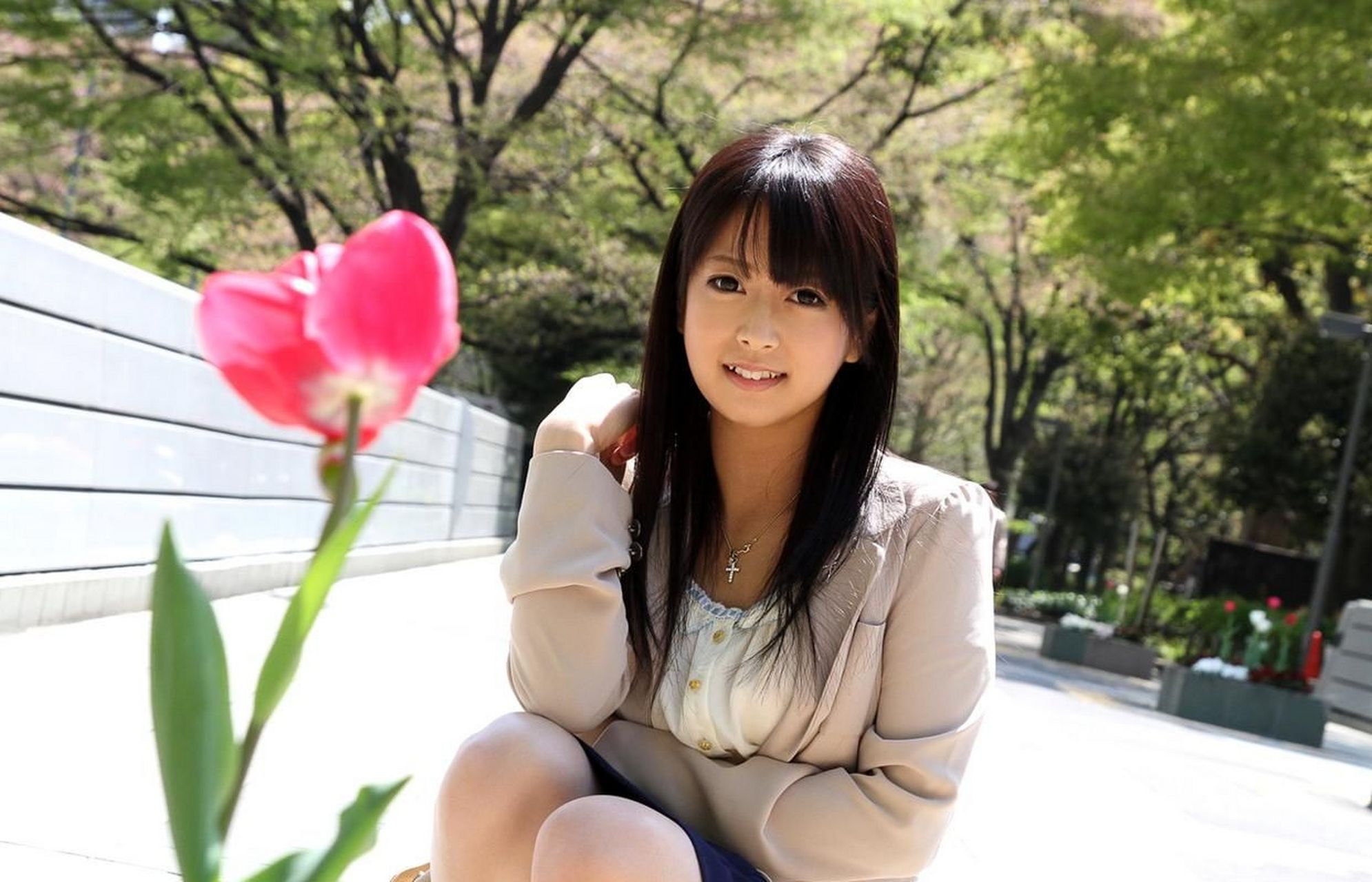 日本女孩桃原真美香户外摄影写真