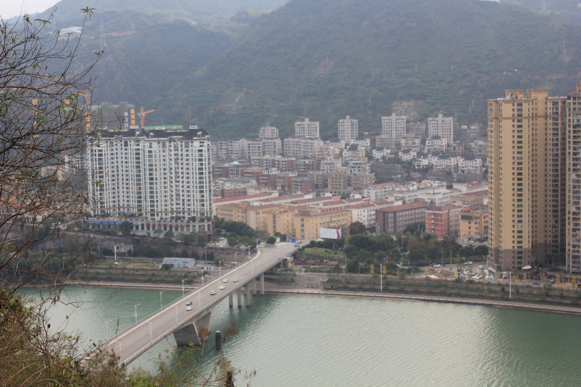 浙江丽水,青田,塔山大桥.