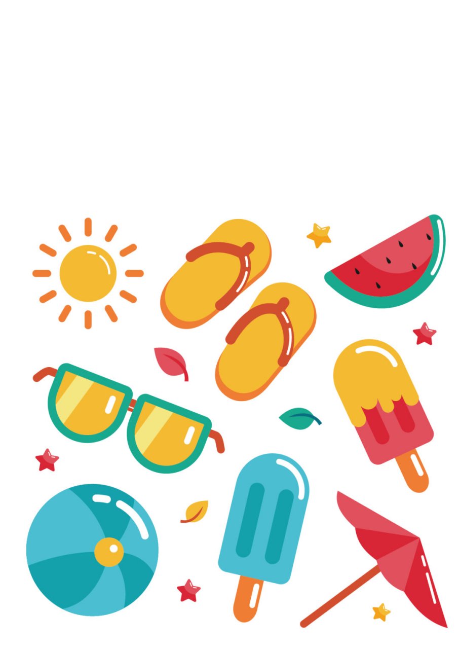 夏天素材分享  在本期内容中,我们为大家精心整理了一套:  卡通可爱的