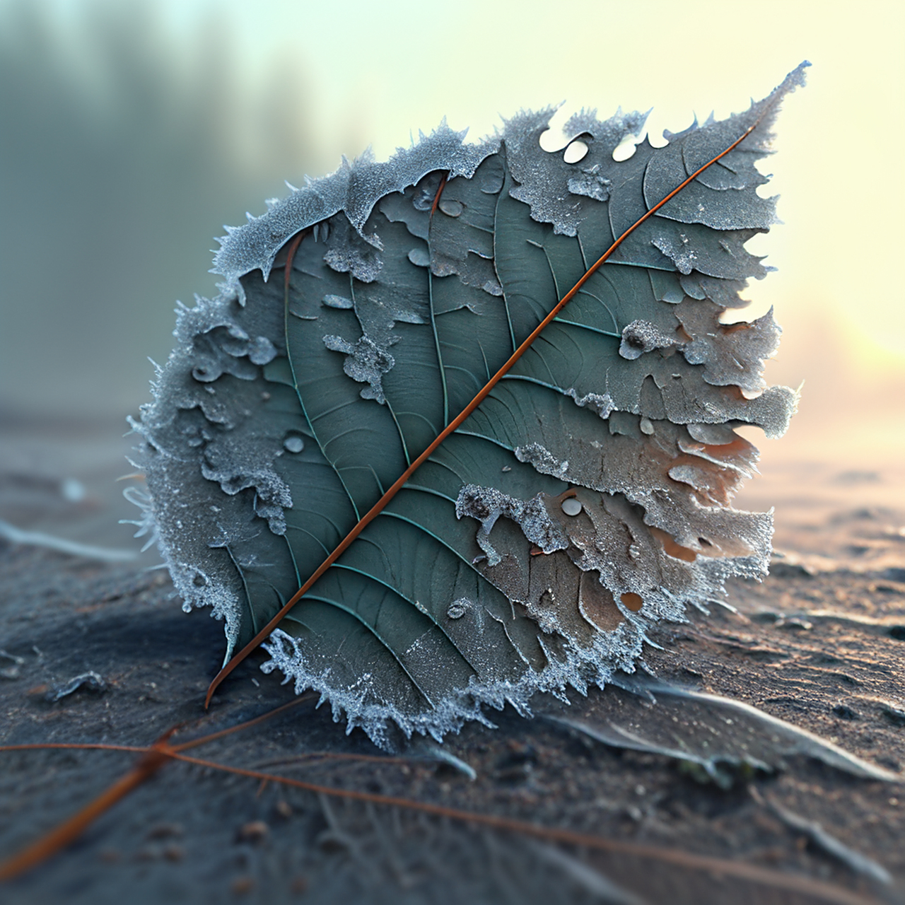 病容霜后叶,归兴浪前沤.生动,经典,简洁#百度ai绘图黑科技