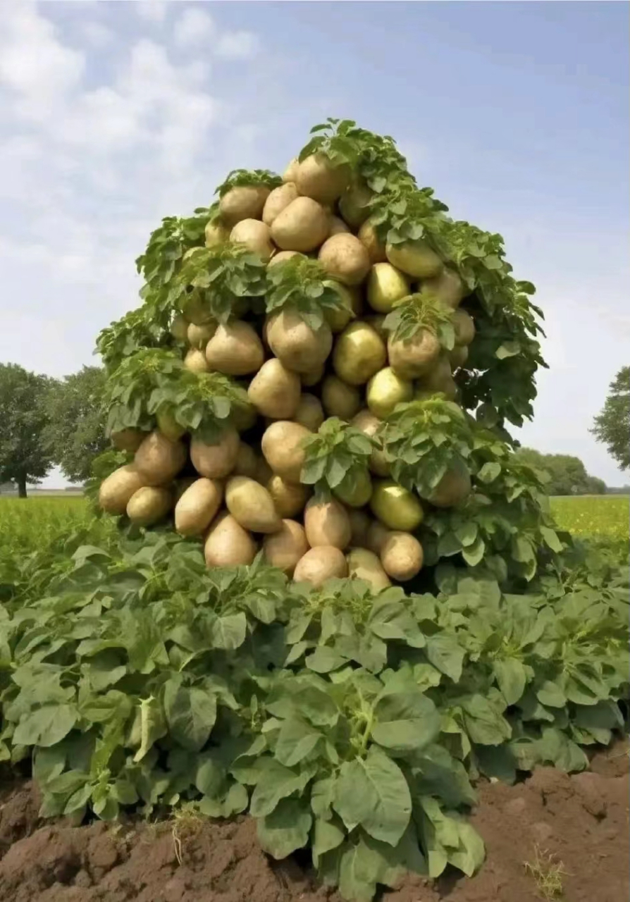 长见识了 还有长树上的土豆?