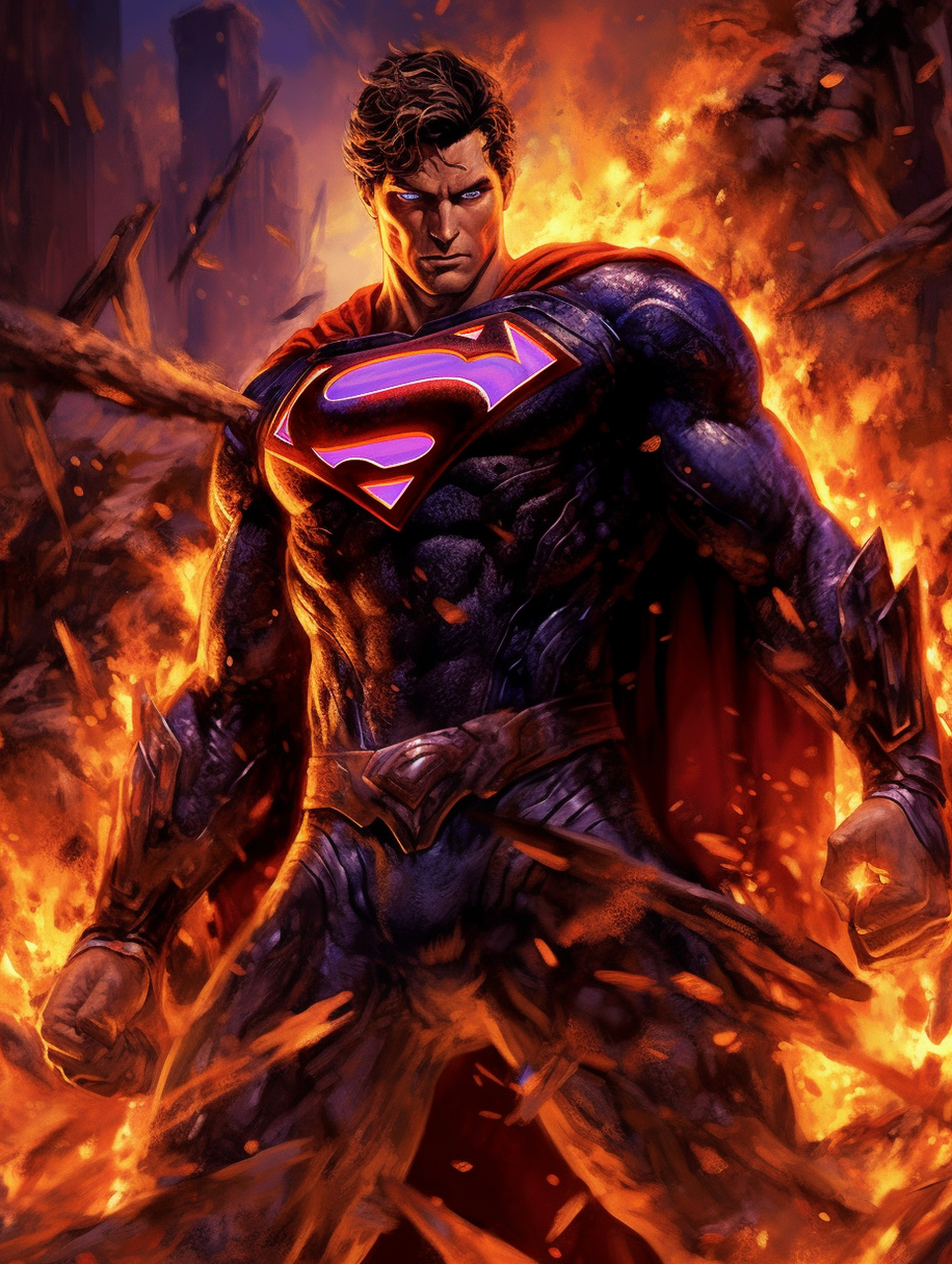 超人,咱们要不要考虑减减肥!#超人# #ai绘画