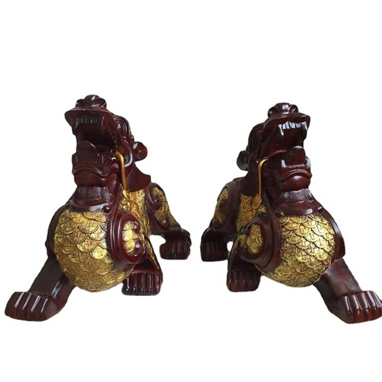 招财青铜貔貅摆件 贴金铜貔貅工艺品定做 紫铜貔貅雕塑加工价格 故宫