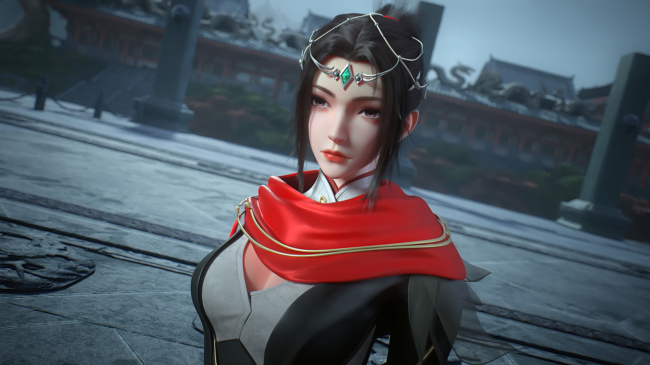 国漫女神|《百炼成神》朱千凝高清壁纸:朱师姐,东域七大家族之一朱家