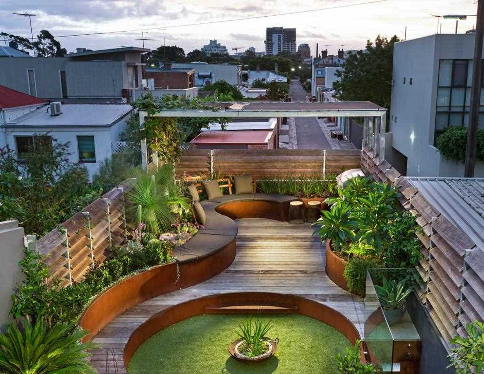 景观设计|30平米屋顶露台庭院(一)[委屈] 30平米屋顶露台庭院怎样设计