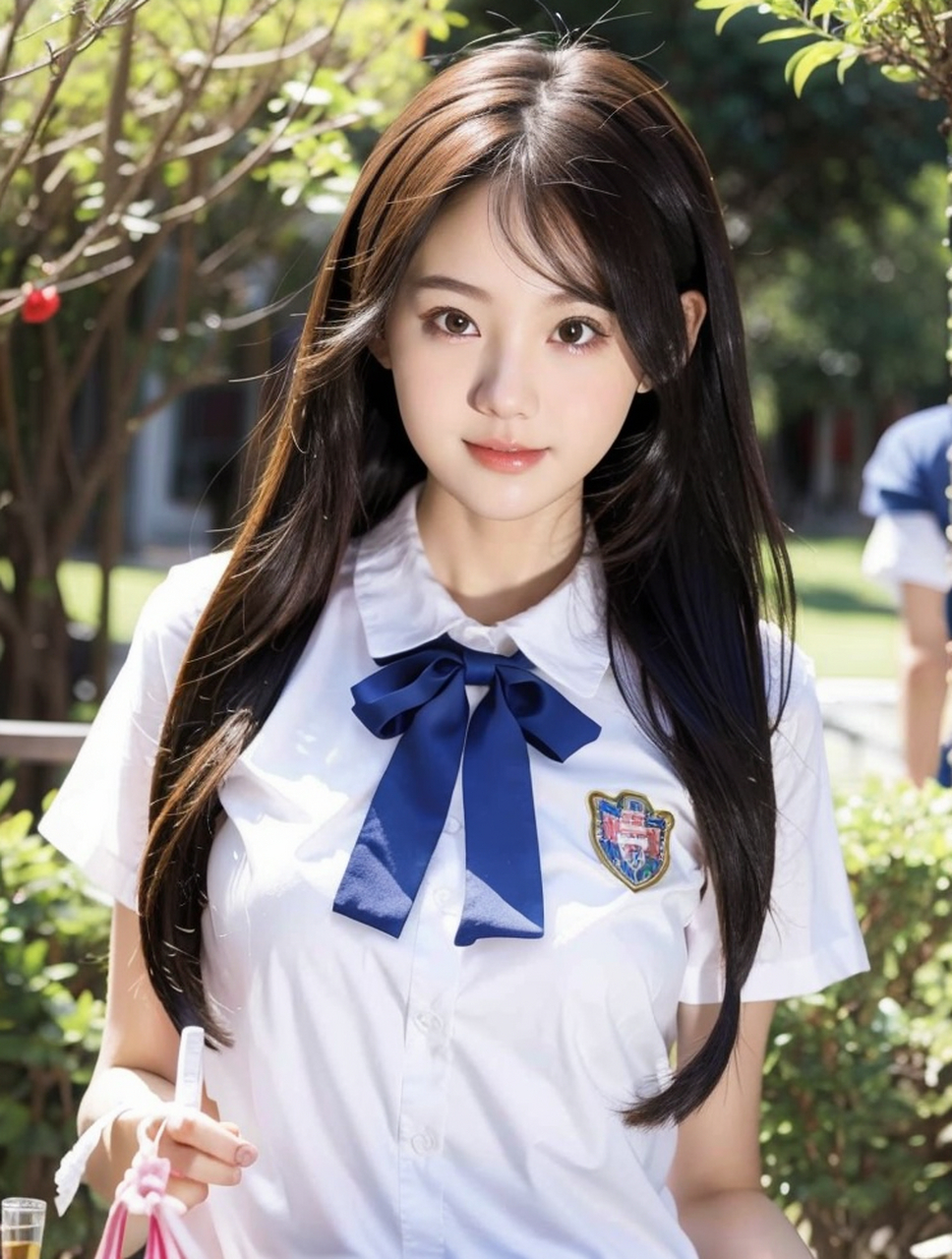 校园里,青春美少女写真艺术照#青春美少女# #养眼美女# #清纯甜美