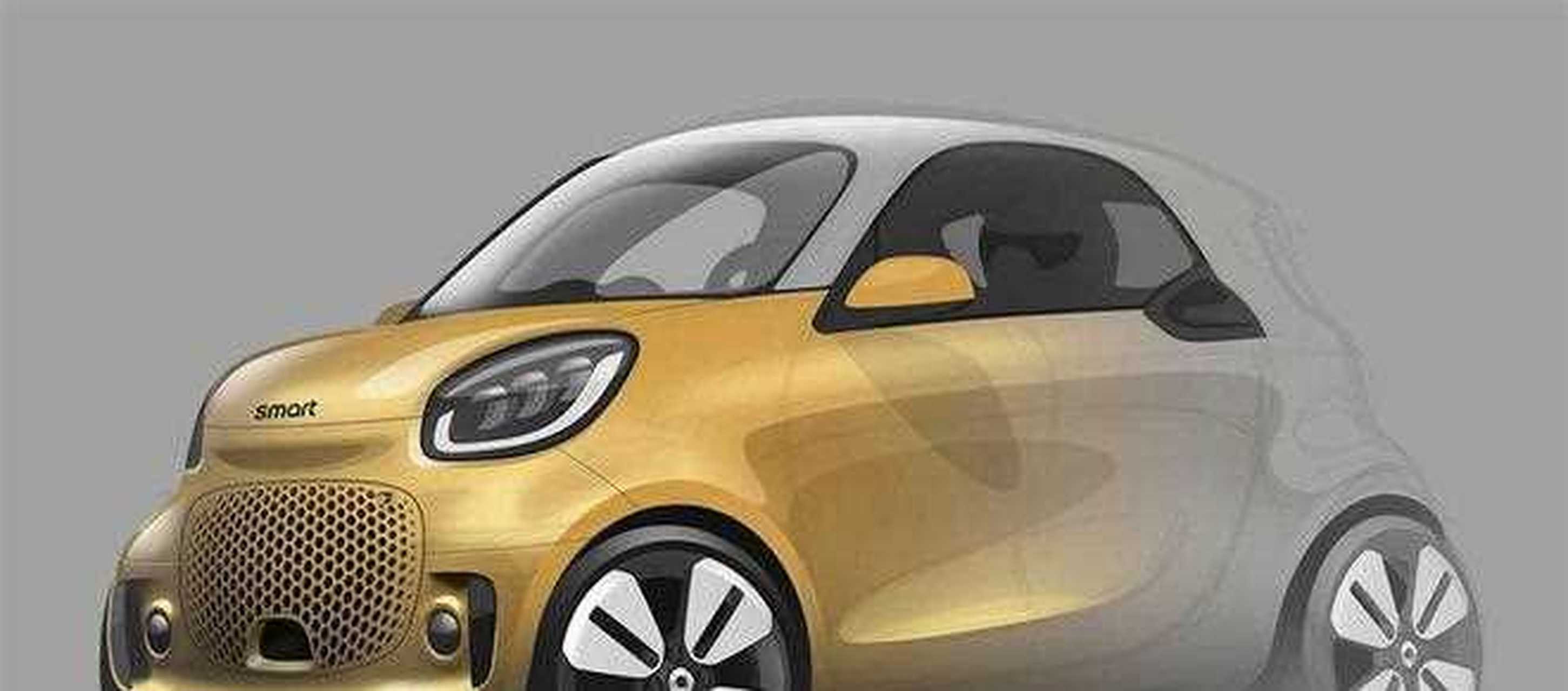 【新款smart eq系列的预告图发布,外观更呆萌了,预计于2020年初上市】