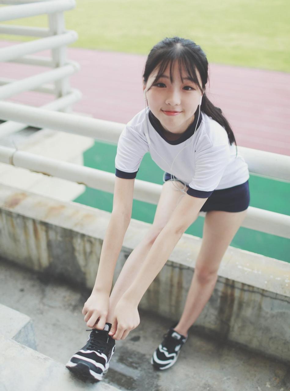 可爱的运动系少女