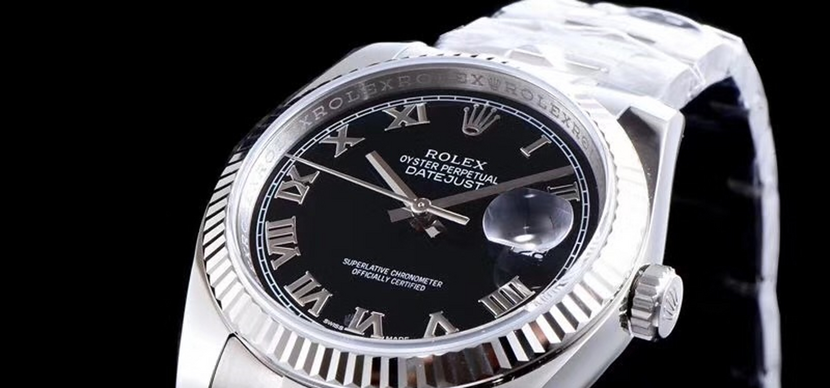 ar厂劳力士日志复刻日志型黑面罗马牙圈复刻表做工如何