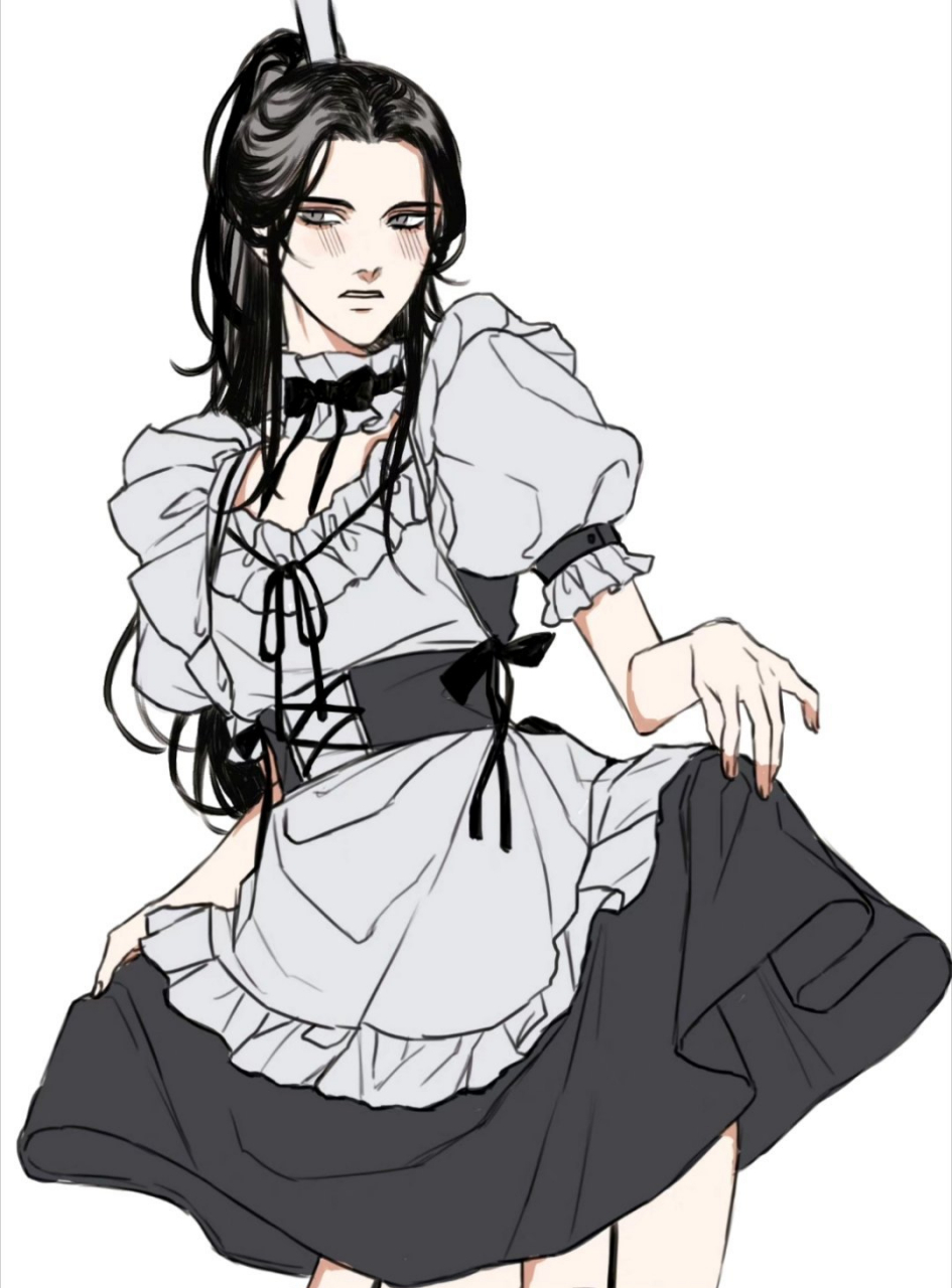 女仆装晚宁,"墨燃,可…可以…脱下来了嘛"