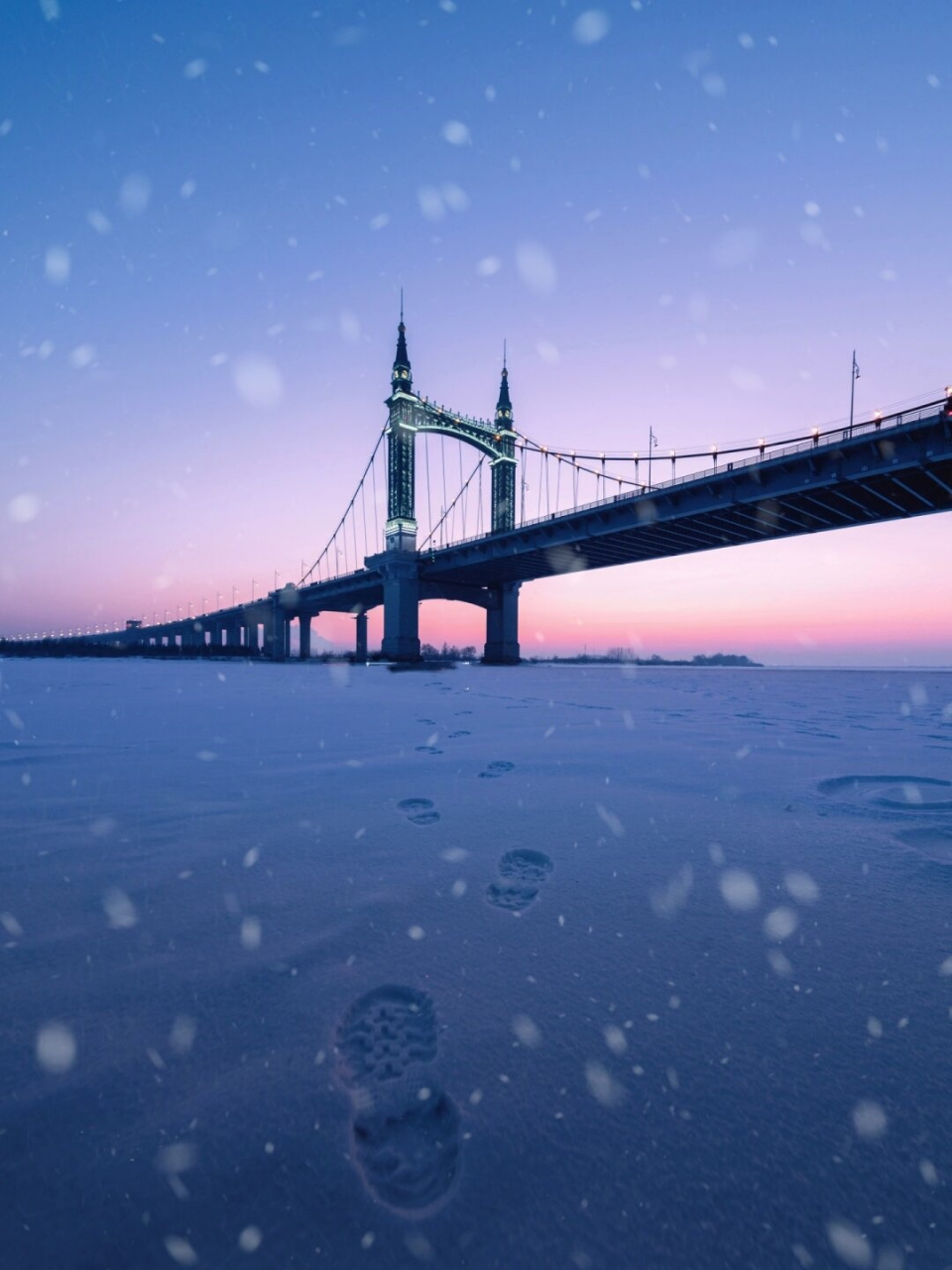 哈尔滨雪景图图片