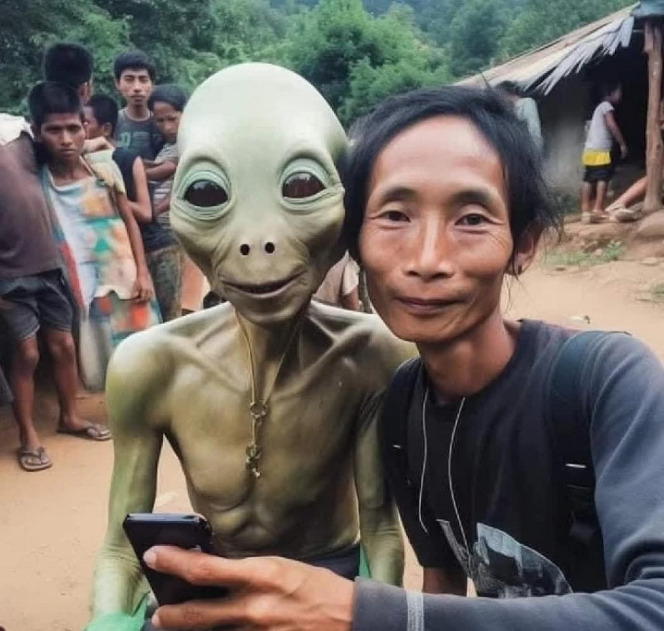 原来真的有外星人![微笑]