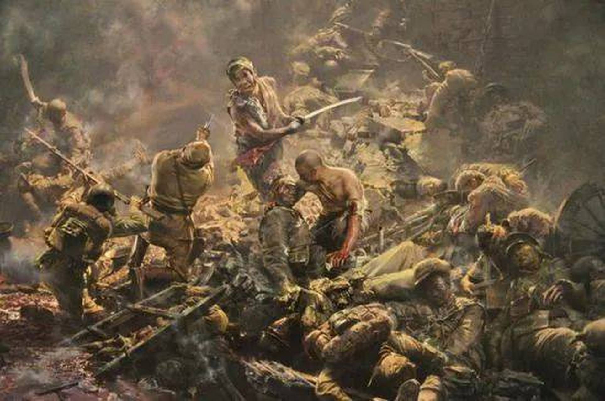 徐州会战,一位川军兄弟在冲锋途中壮烈牺牲