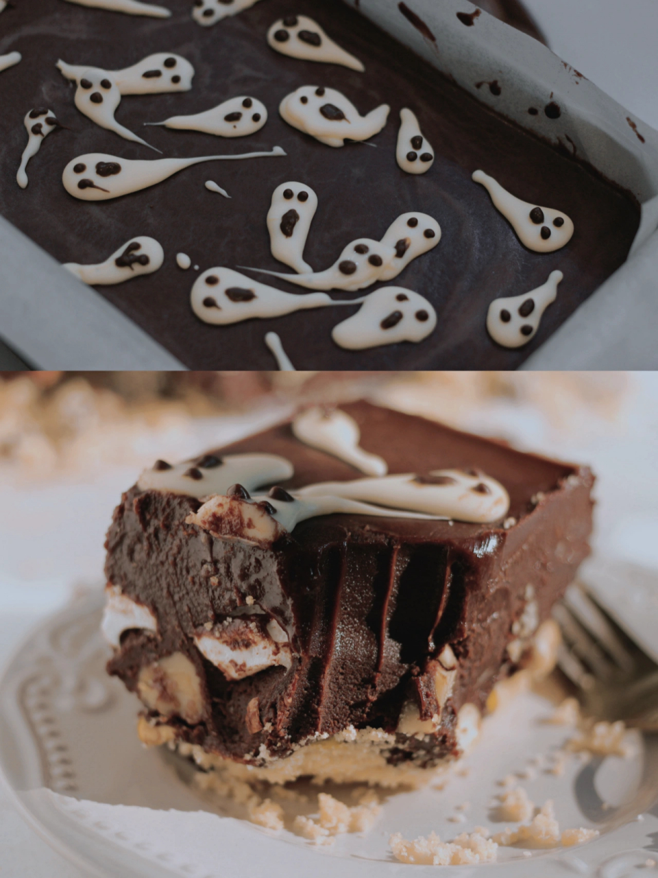 节日[浮云]rocky road岩石路甜品[浮云] 内里层次分明的棉花糖和混合