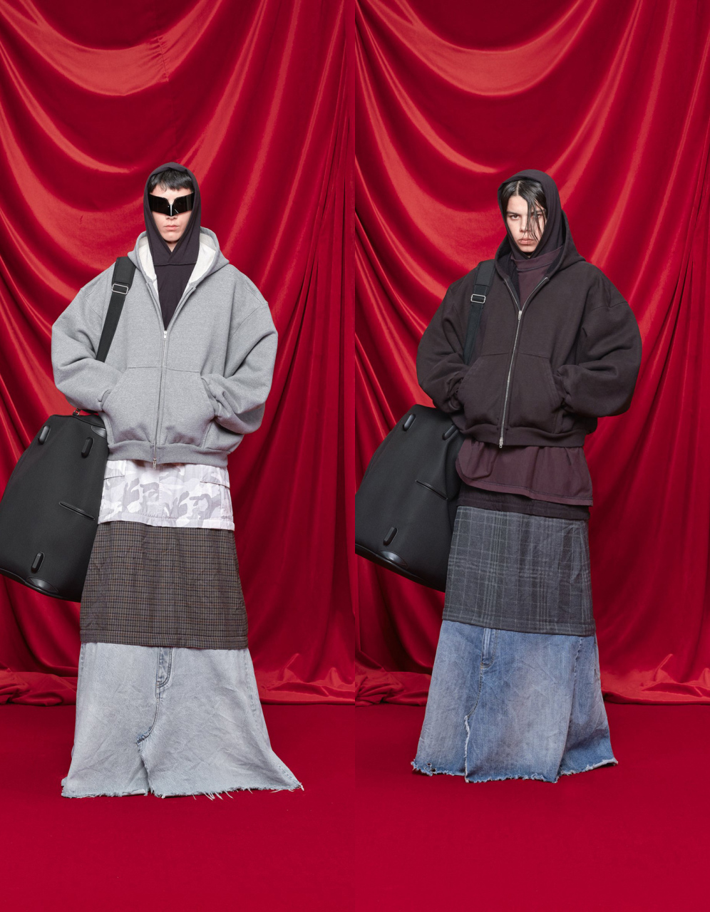 巴黎世家2024年春夏男装系列呈现了一场引人注目的时尚盛宴,从服装到