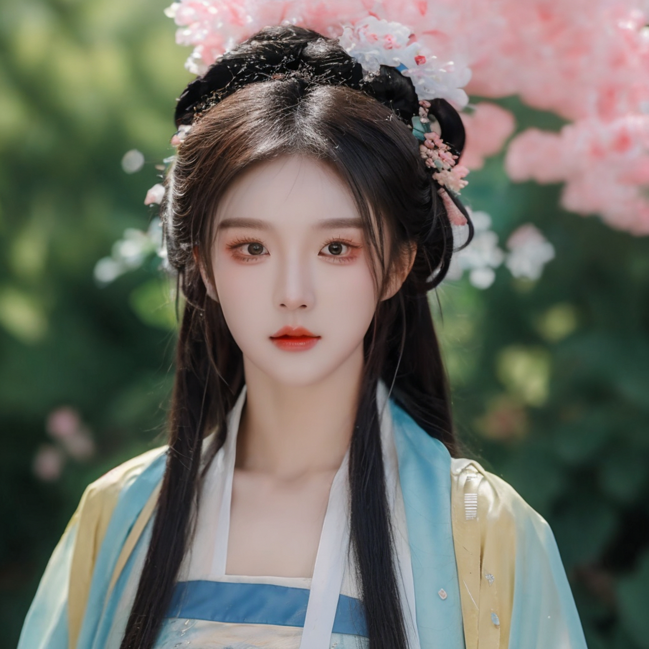 公园,古装,美女 #ai美女