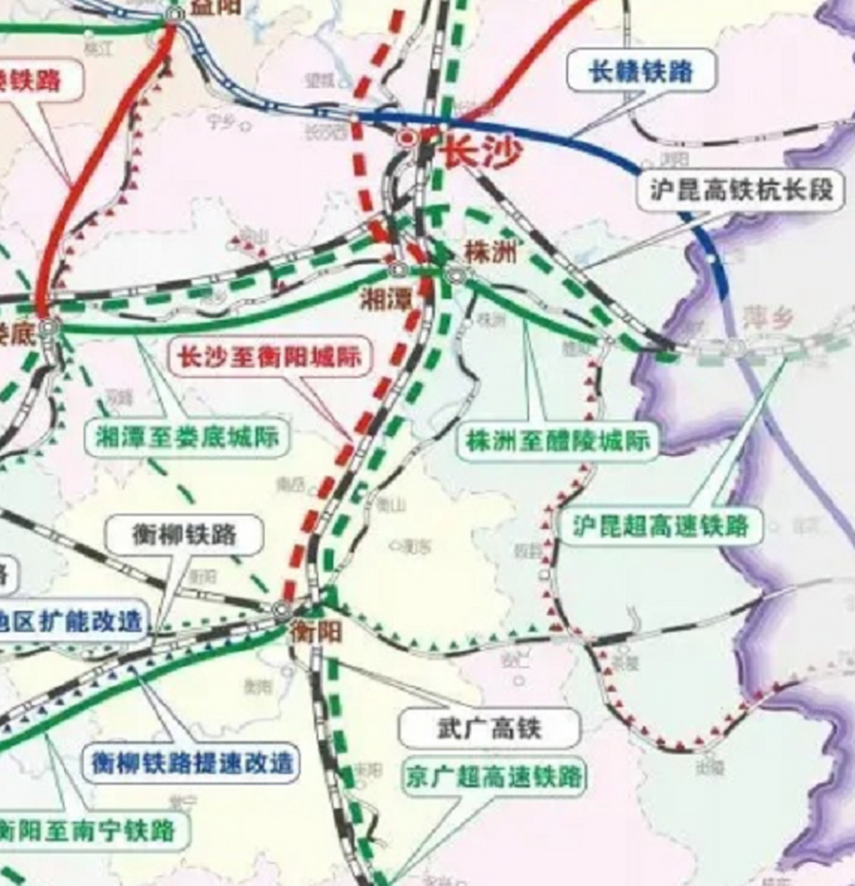 长衡城际铁路短时间不具备启动条件.