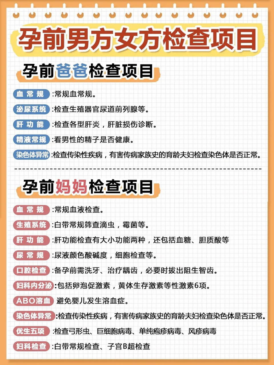 备孕检查什么项目内容 ( 一般备孕检查什么)