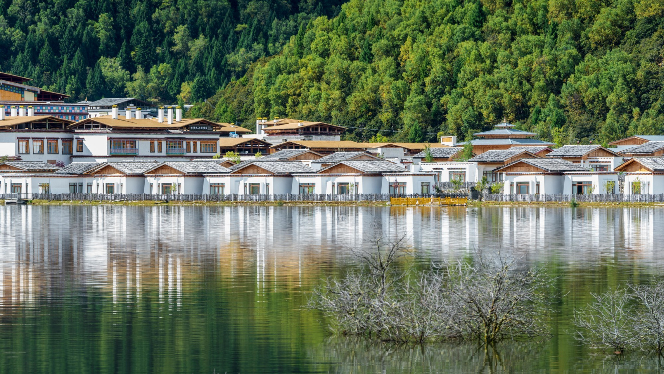 鲁朗海拔3700米,位于距林芝地区八一镇80公里左右的川藏路上,坐落在