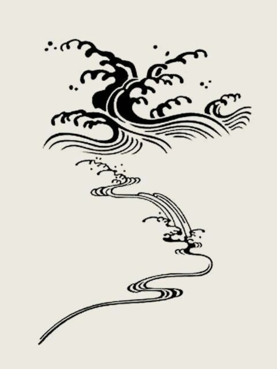 水纹通常被用来装饰瓷器,纺织品,家具等物品,是中华民族传统文化的